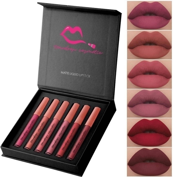 6colors Lip Gloss Set,Waterproof Lasting Lip gloss Liquid Lipstick Vegan. - Picture 2 of 6